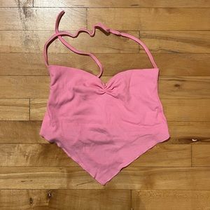 SHEIN pink butterfly top